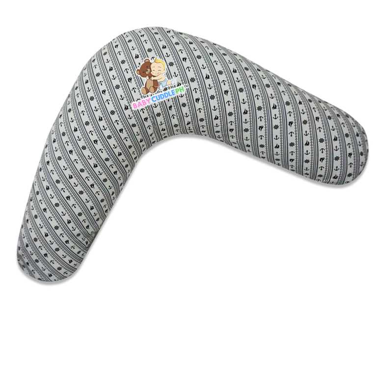 BabyCuddle Nursing Pillow (Multi-use) - Anchor Stripes Collection (Limited Stock)