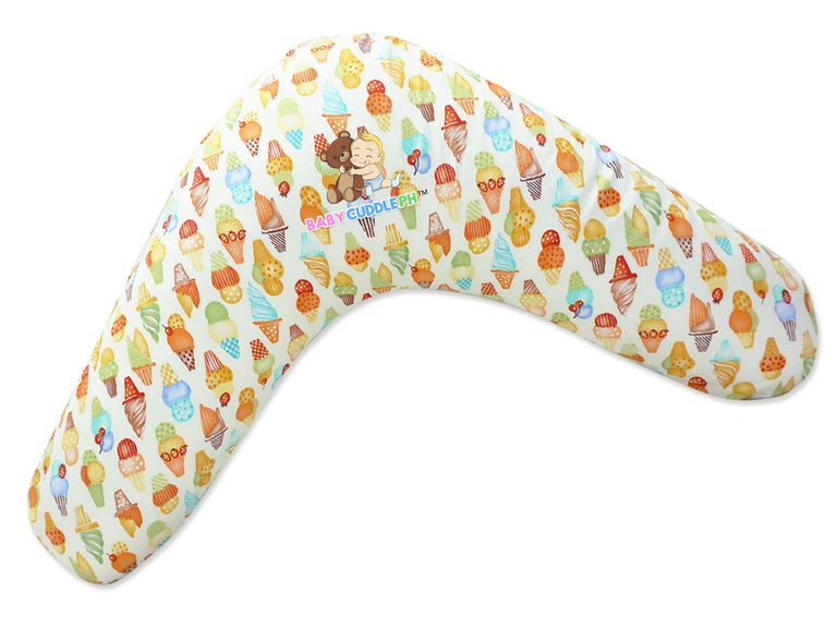 BabyCuddle Nursing Pillow (Multi-use) - Ice Cream Tangerine (Limited Stock)