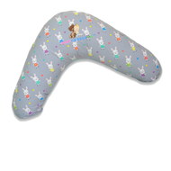 BabyCuddle Nursing Pillow (Multi-use) - Little Bunny in Pastel Gray (Limited Stock)