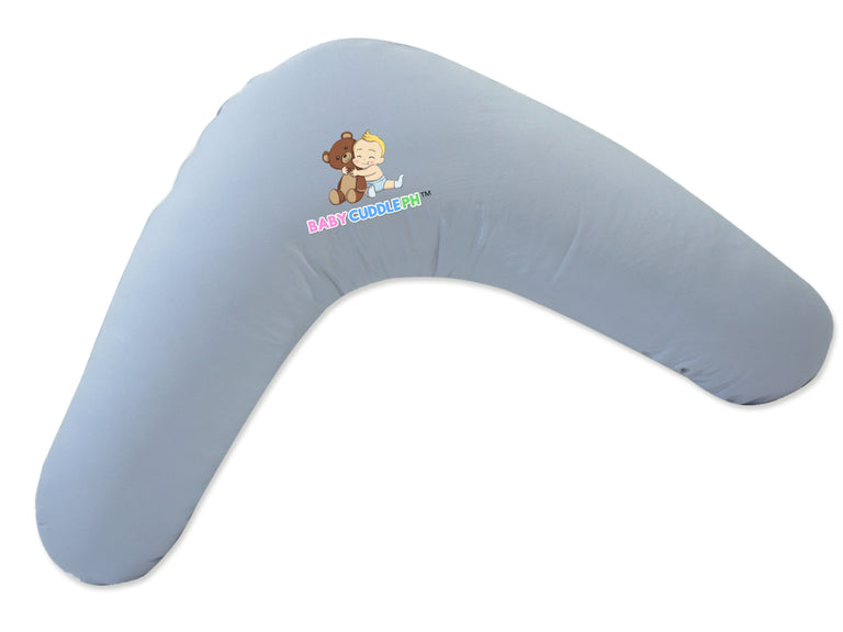 BabyCuddle Nursing Pillow (Multi-use) - Pastel in Gray (Limited Stock)