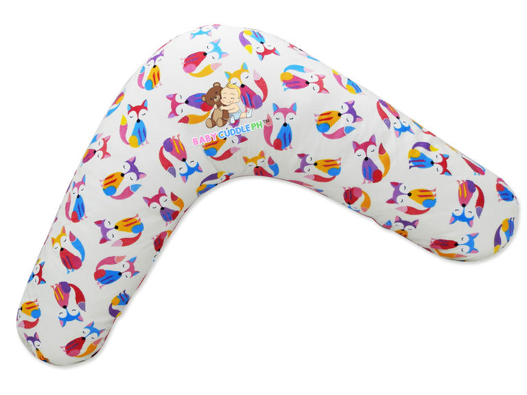 BabyCuddle Nursing Pillow (Multi-use) - Sleepy Fox (Best Seller)