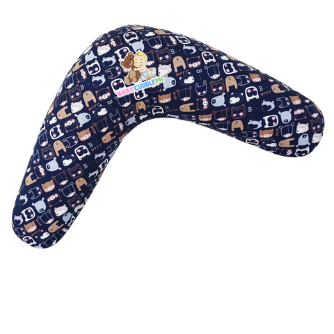 Babycuddle Nursing Pillow (Multi-use) - Little Bears in Navy Blue