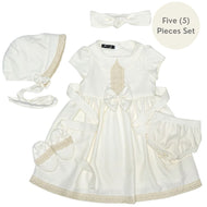Five(5) Pieces Baptismal Colar Dress