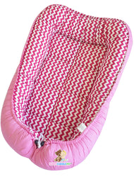 Pink Zigzag Chevron (Limited Stock) - Bed and Head Pillow