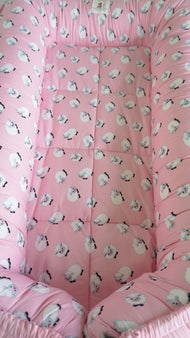 Little Sheep in Pink (Limited Stock) - Bed and Head Pillow