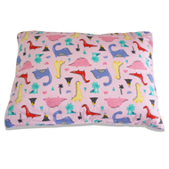 Little Dino in Pink -  Babycuddleph Toddlers kit (Pillow & Blanket)