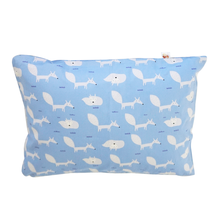 Little Fox in blue -  Babycuddleph Toddlers kit (Pillow & Blanket)