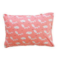 Little Fox in Coral -  Babycuddleph Toddlers kit (Pillow & Blanket)