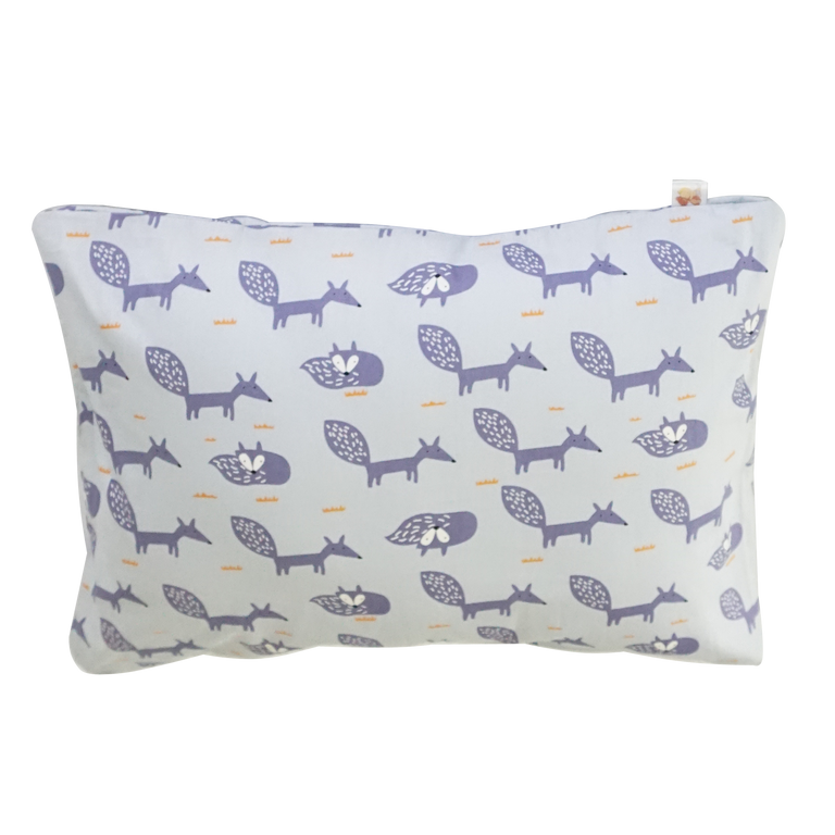 Little Fox in Gray -  Babycuddleph Toddlers kit (Pillow & Blanket)