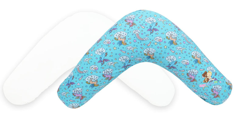 Babycuddle Nursing Pillow Cover - Unicorn in Teal