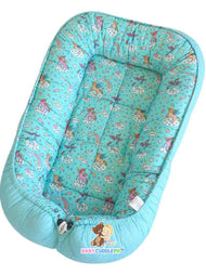 Unicorn in Teal - Bed and Head Pillow