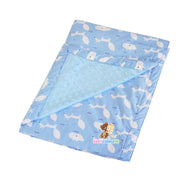 Little Fox in blue -  Babycuddleph Toddlers kit (Pillow & Blanket)
