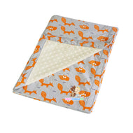 Little Fox in Tangerine -  Babycuddleph Toddlers kit (Pillow & Blanket)